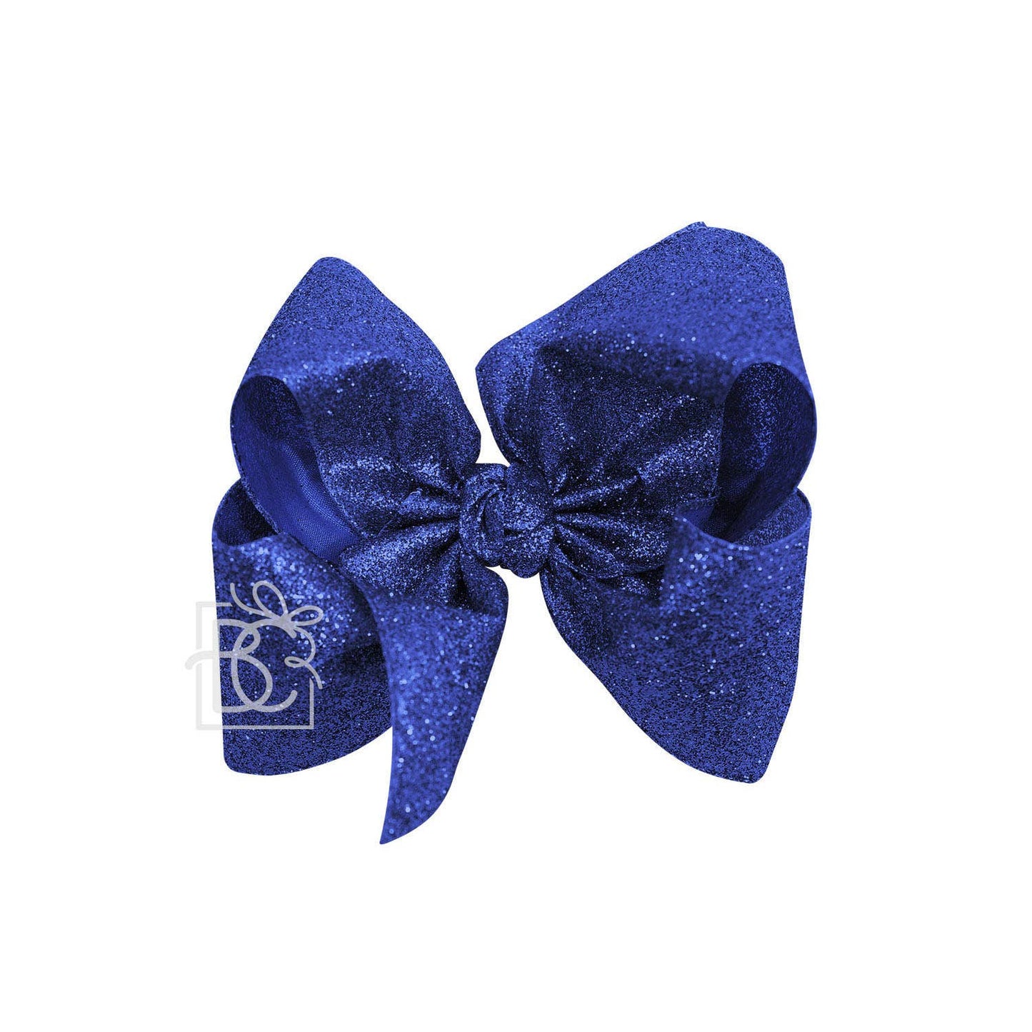 GLITTER METALLIC BOW ON CLIP
