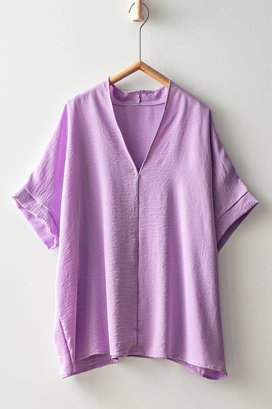 Breezy Airflow V-Neck Top-SS