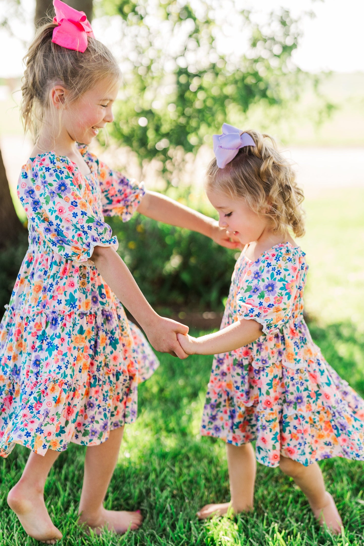 Garden Groove Ruffle Dress