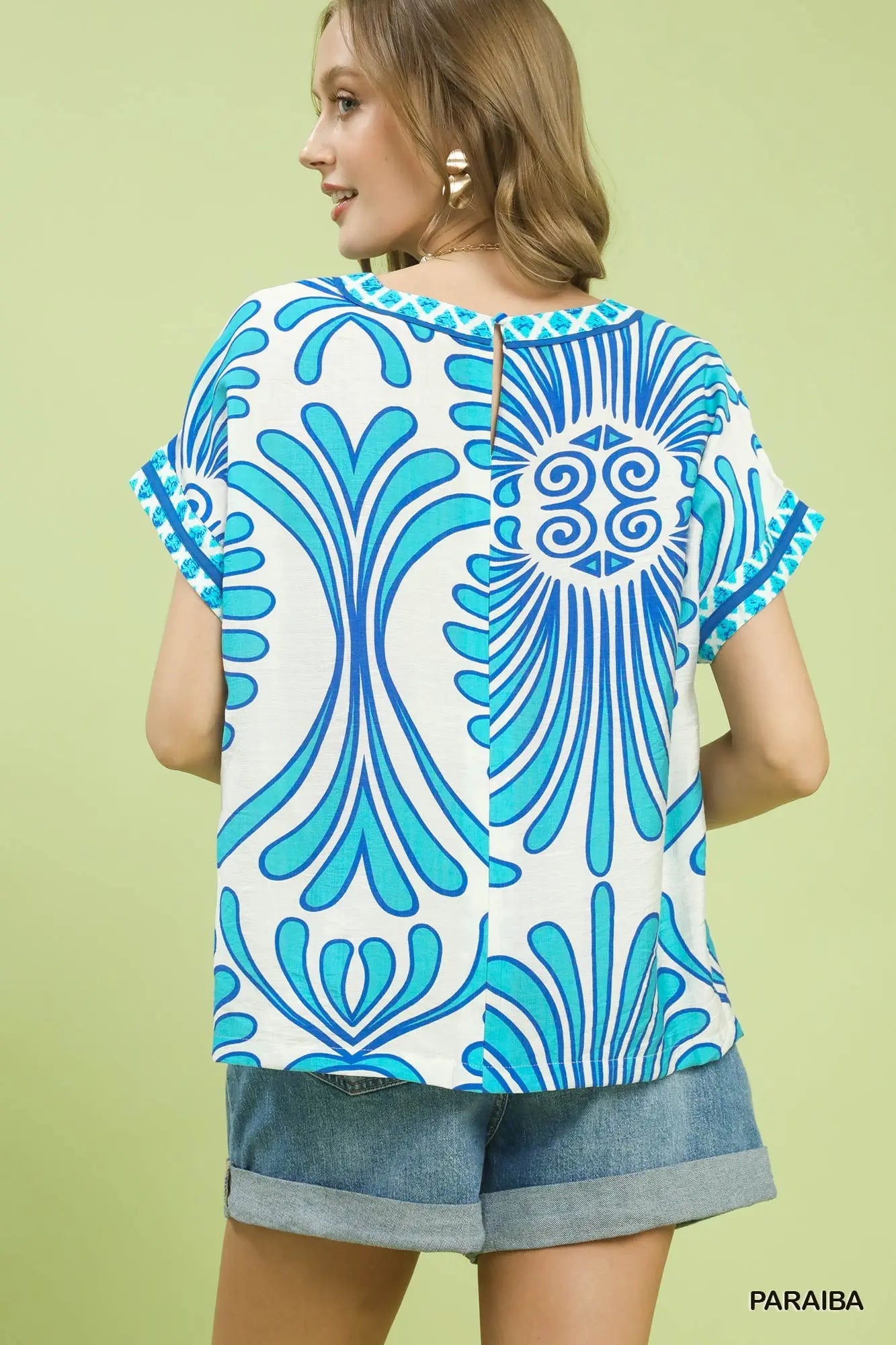 Blue Effortless Top