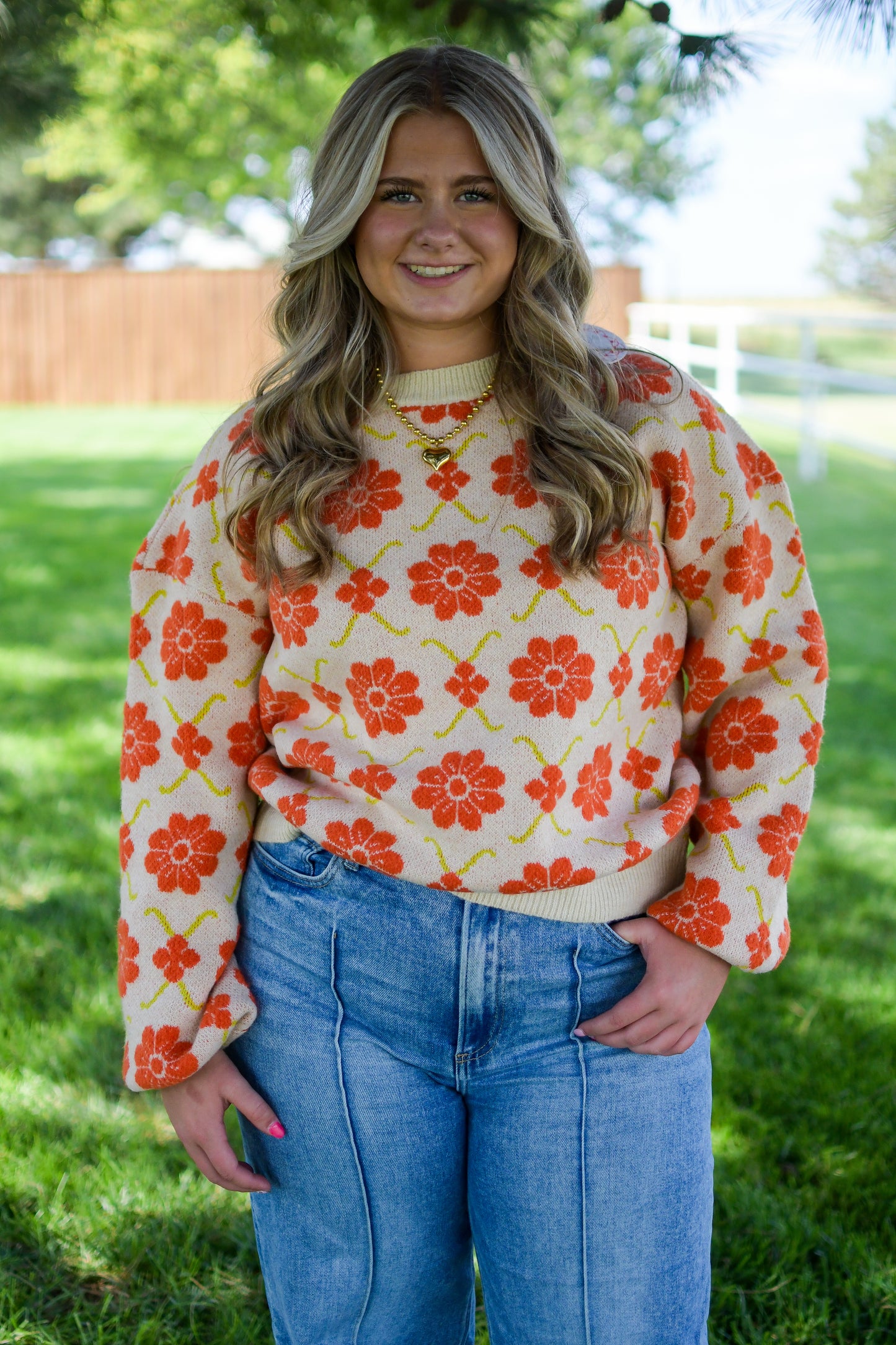 Fall Flowers Sweater