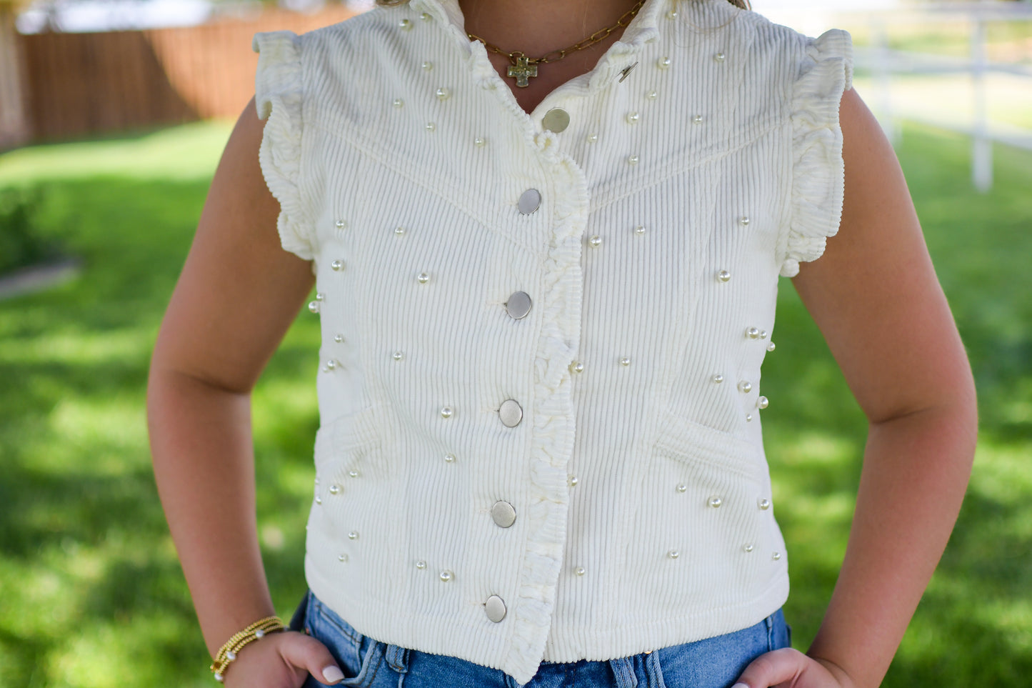 White Pearl Vest