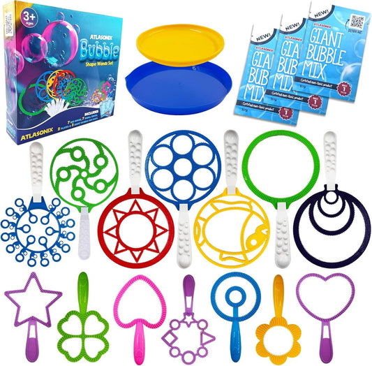 Giant Bubble Wands - Bubbles Set for Kids (19 Pack)
