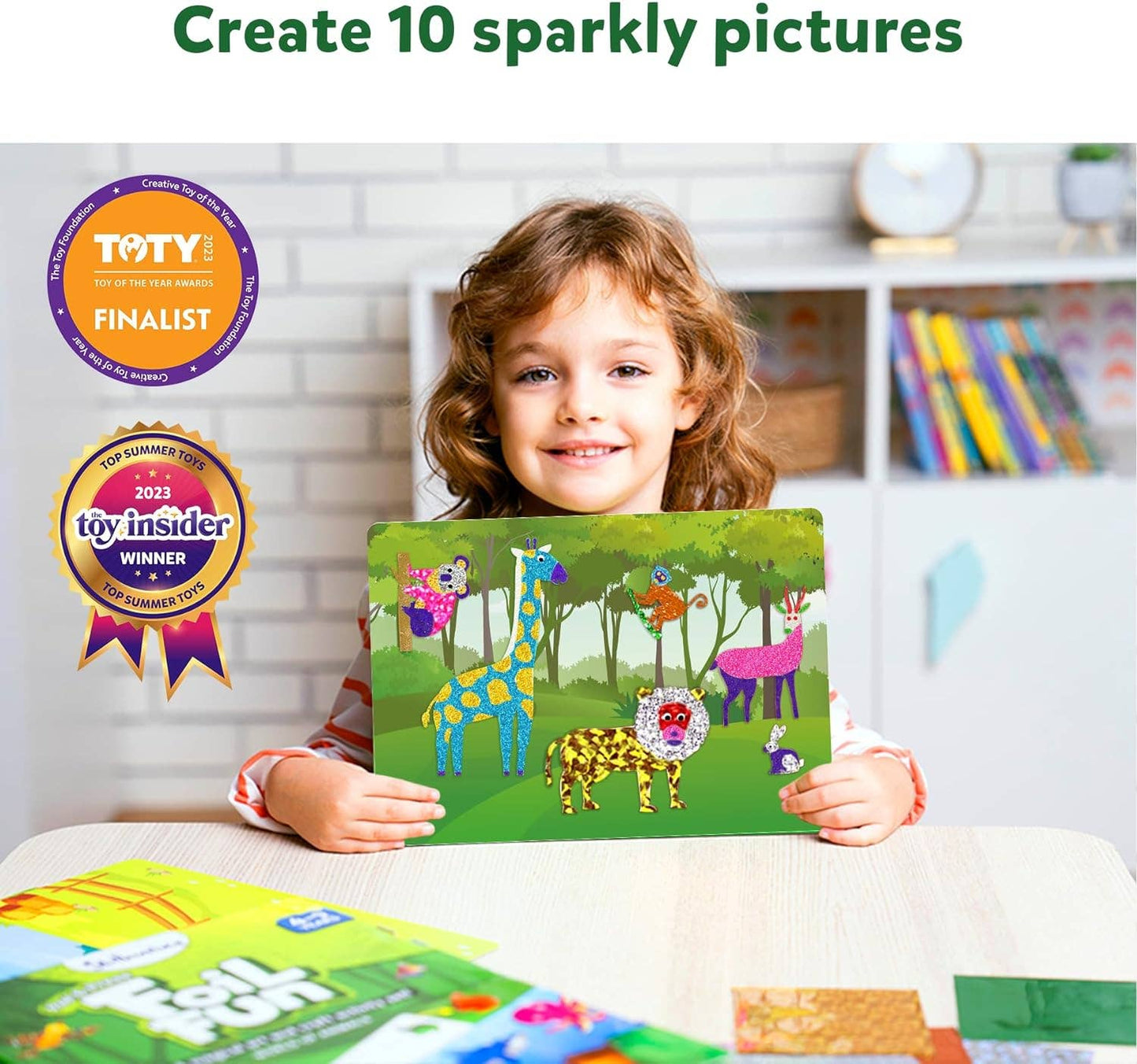 Skillmatics - Foil Fun - World Of Animals Craft Kits