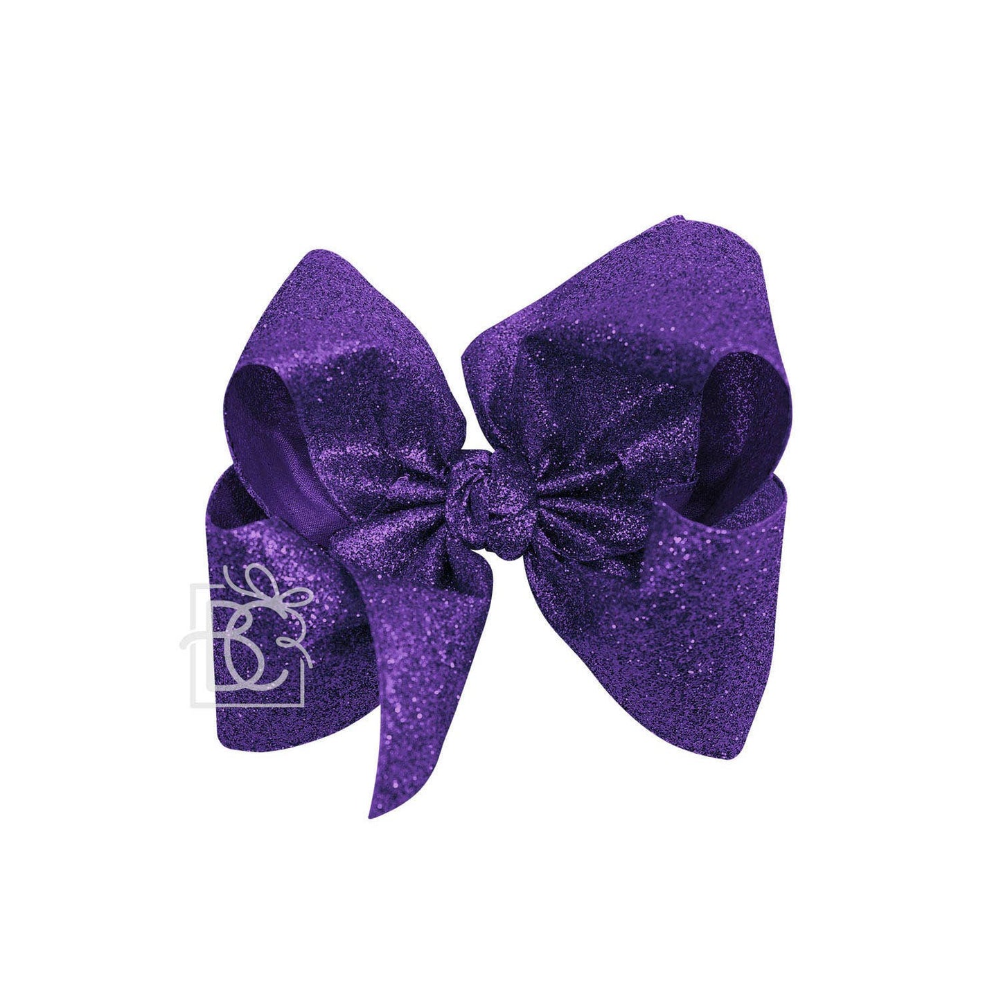 GLITTER METALLIC BOW ON CLIP