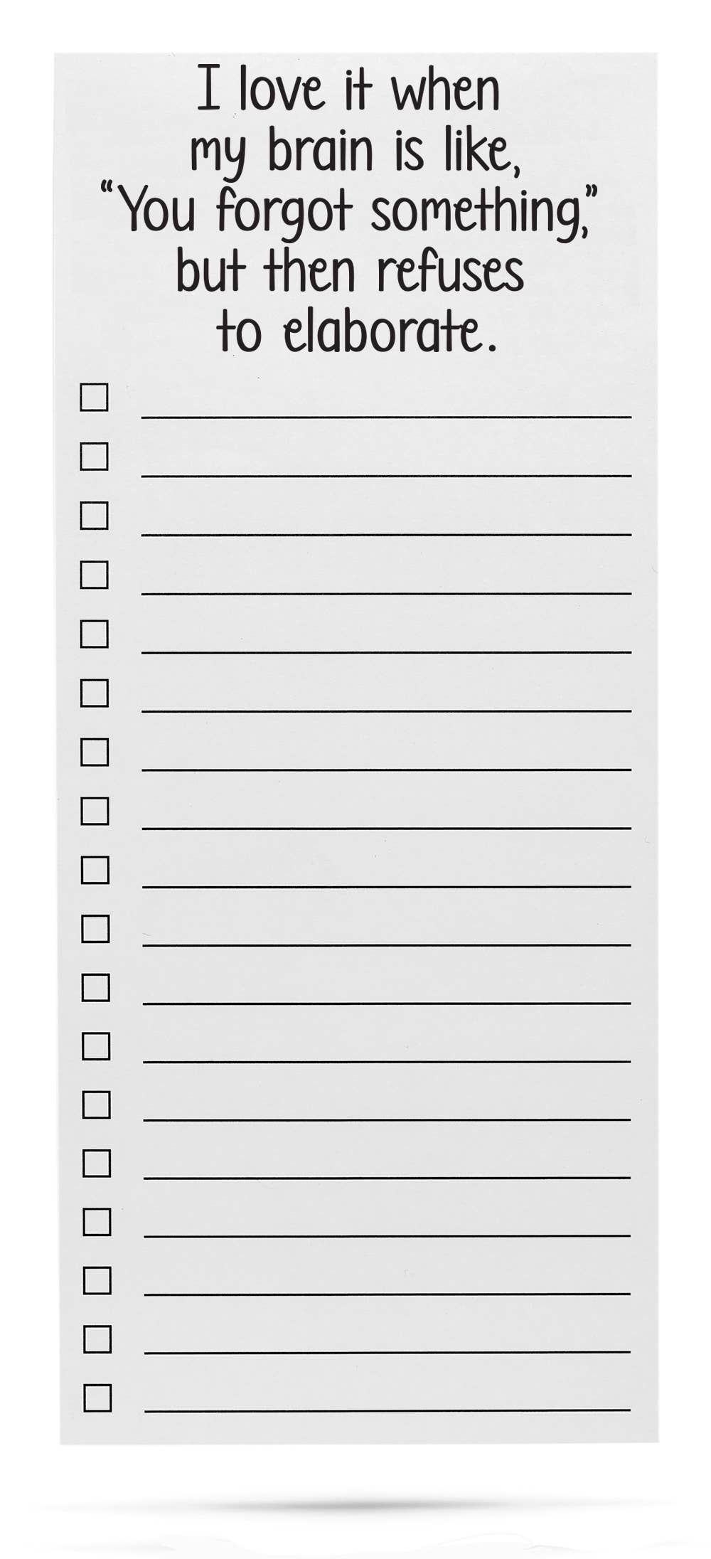 Forgetful Brain | Funny notepads | Magnetic list pads