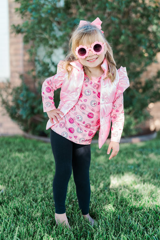 Pink Puff Vest