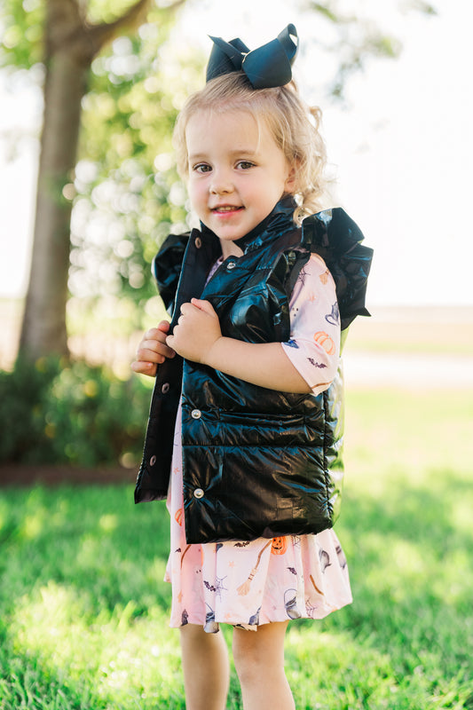 Black Puff Vest