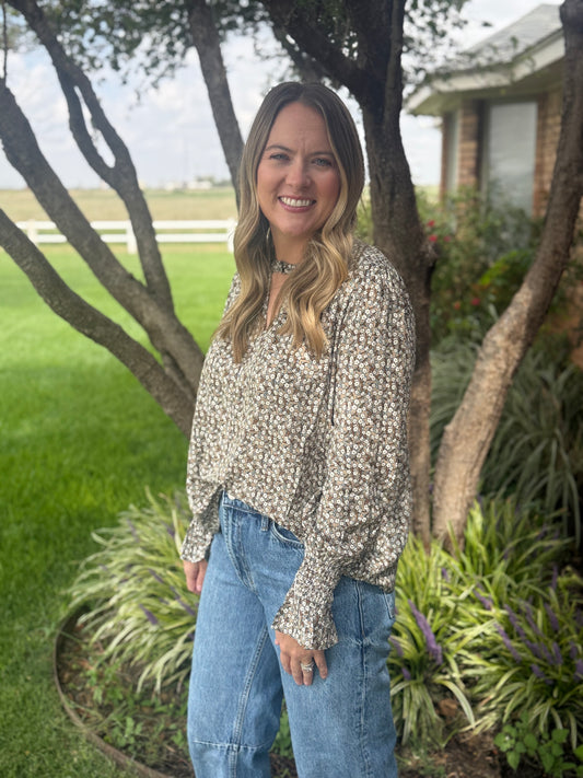 Floral Long Sleeve Top