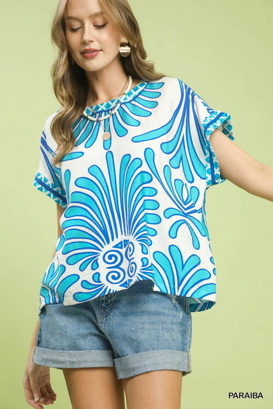 Blue Effortless Top