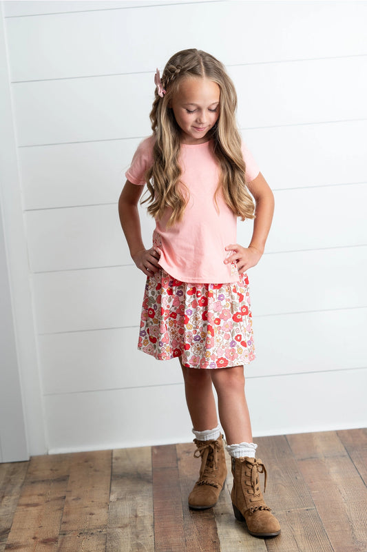 Spring Floral Skort Set