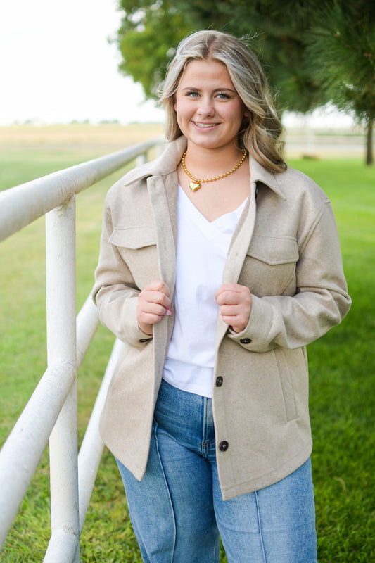 Wool Blend Shacket