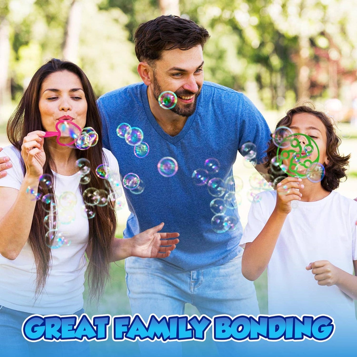 Giant Bubble Wands - Bubbles Set for Kids (19 Pack)