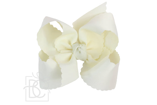 SCALLOPED EDGE BOW