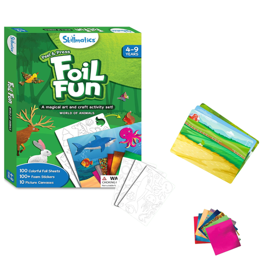 Skillmatics - Foil Fun - World Of Animals Craft Kits