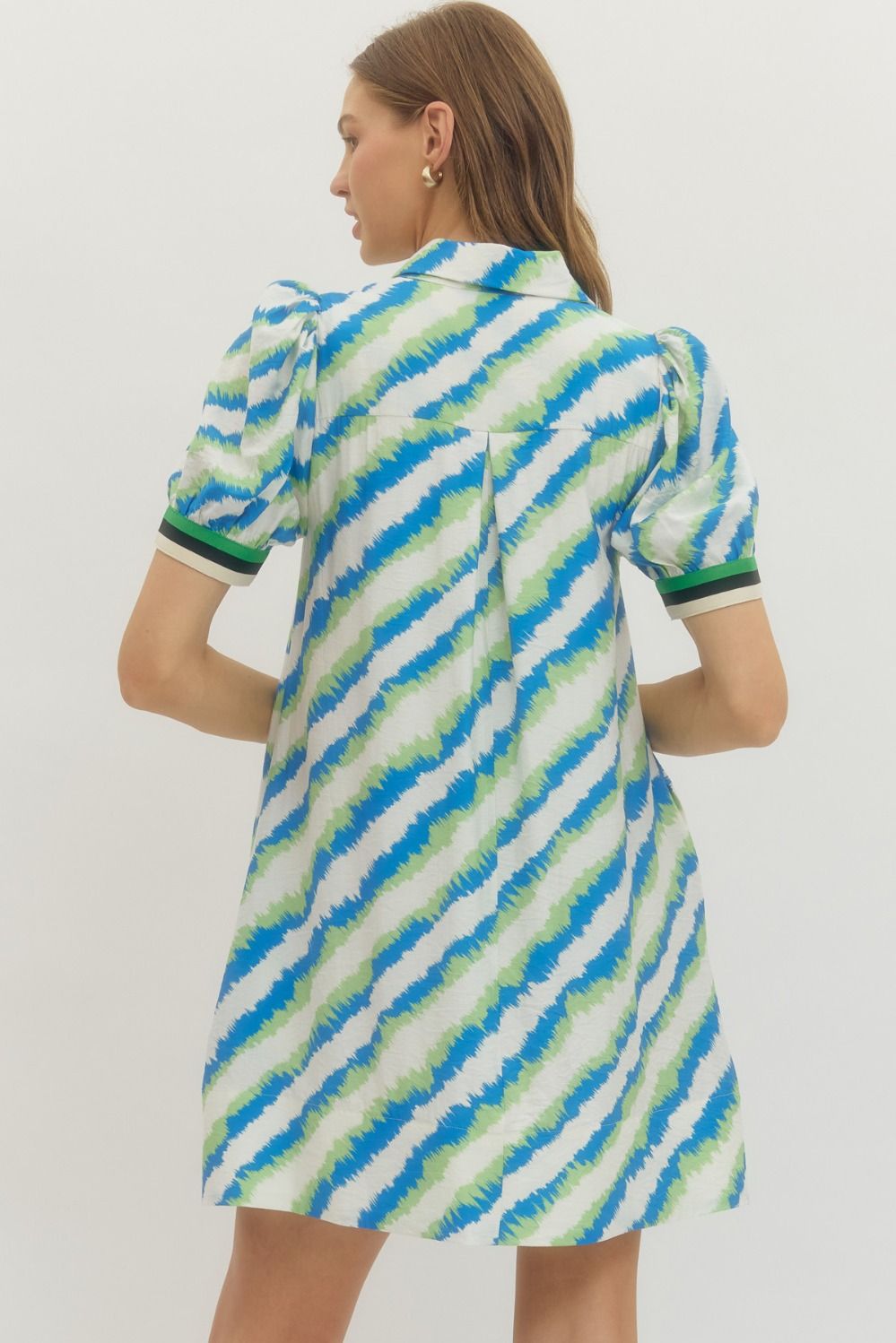Tiger Stripe Blue Dress