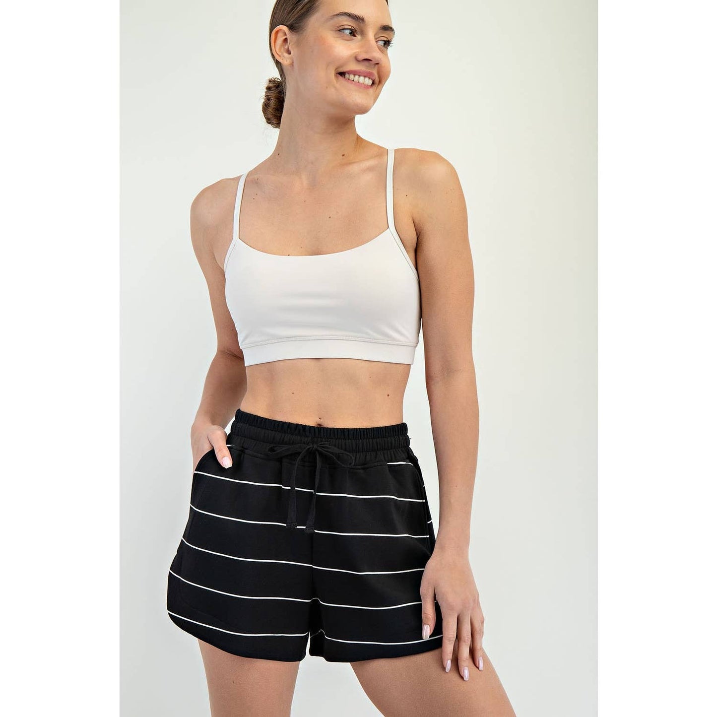MODAL SCUBA STRIPE TULIP SHORT