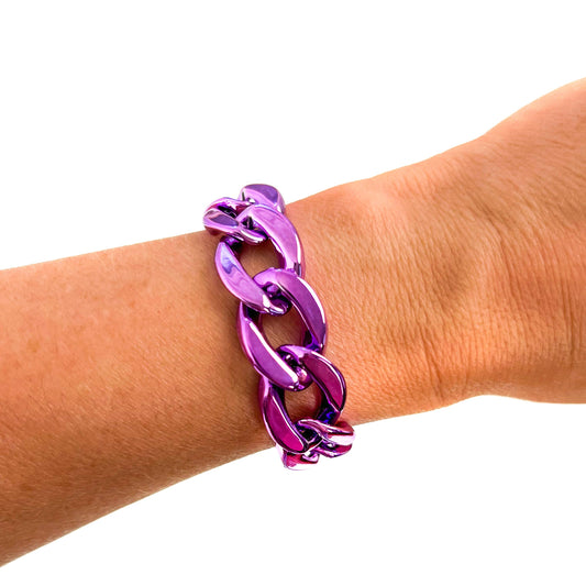All Chunky Acrylic Chain Link Bracelet