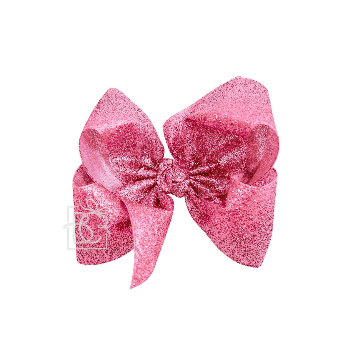 GLITTER METALLIC BOW ON CLIP