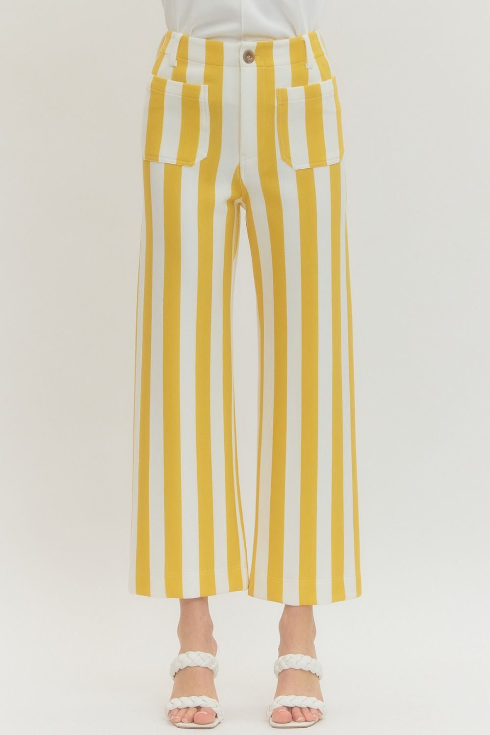 Yellow Striped Pants
